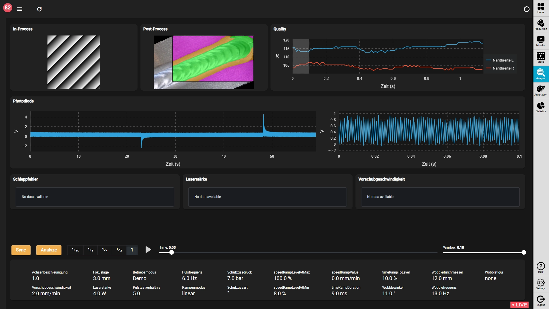 Oberflächenqualitätsabsicherung